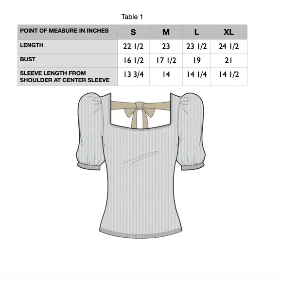 Puff Sleeve Cashmere Sweater w Silk Bow, Square Neck Knit, Silk Bow Tie Back - Picture 8 of 12